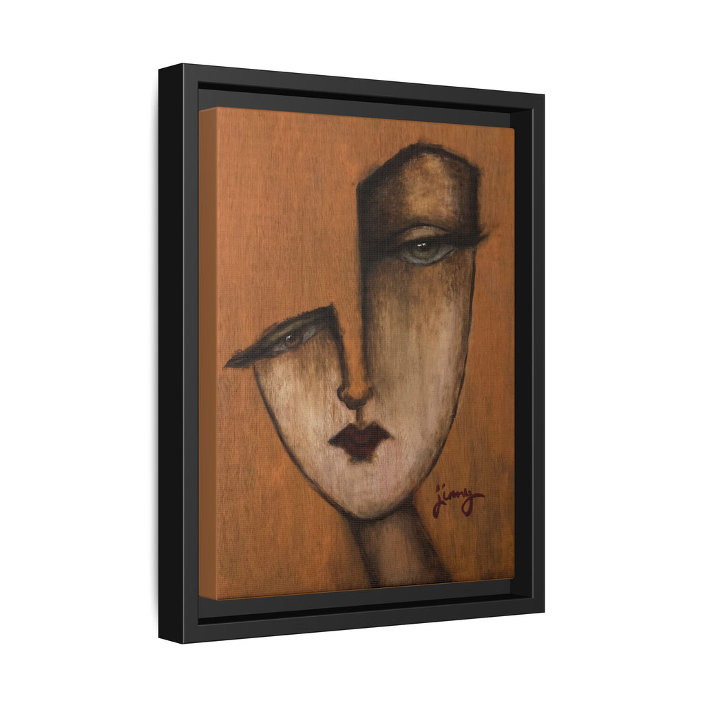 "I Know" by jinny, Matte Canvas, Framed (Multi-color)