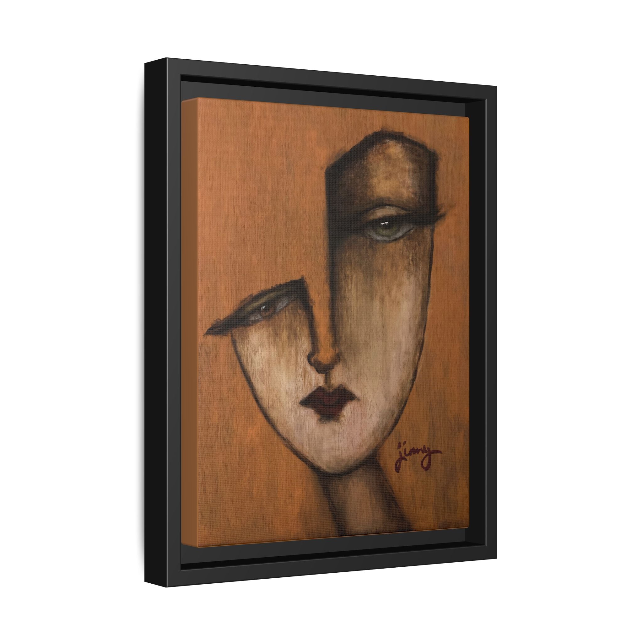 "I Know" by jinny, Matte Canvas, Framed (Multi-color)