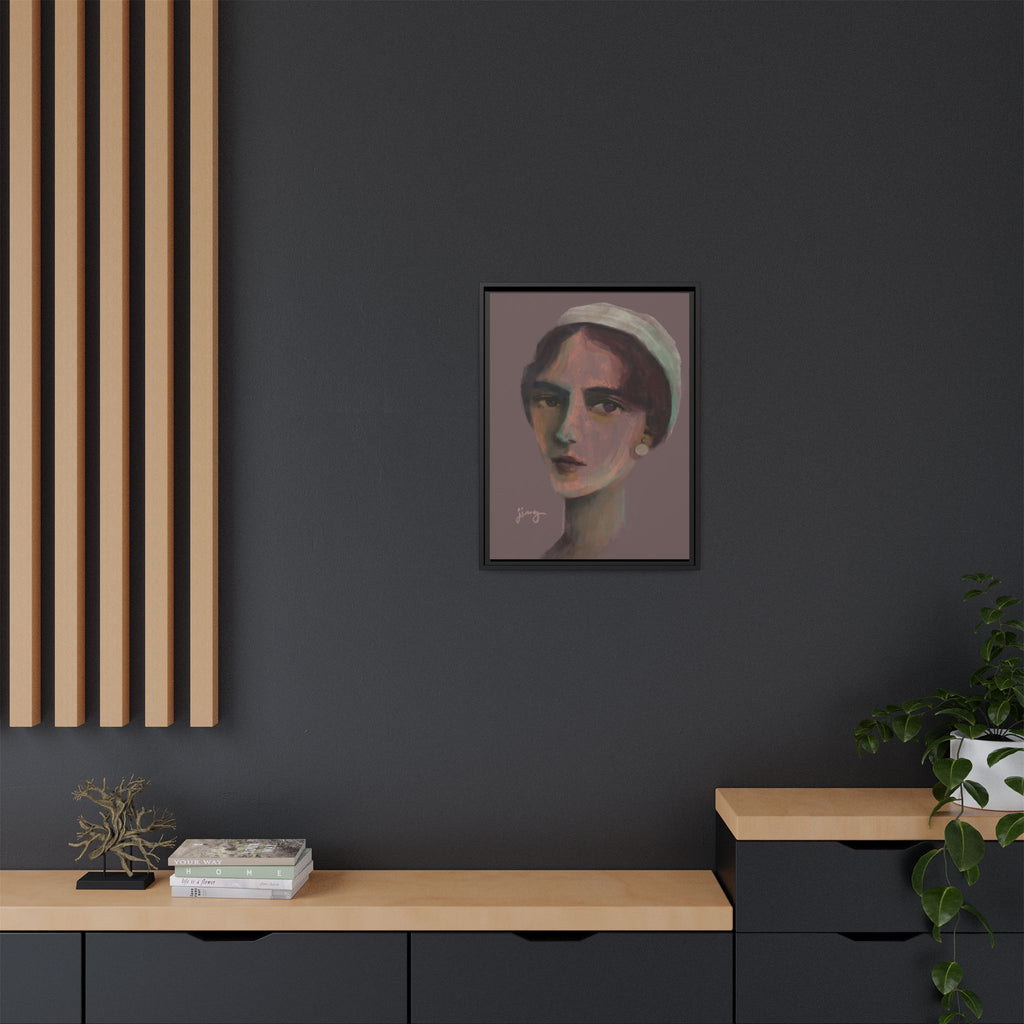 "The Bride" by jinny, Matte Canvas, Framed (Black)