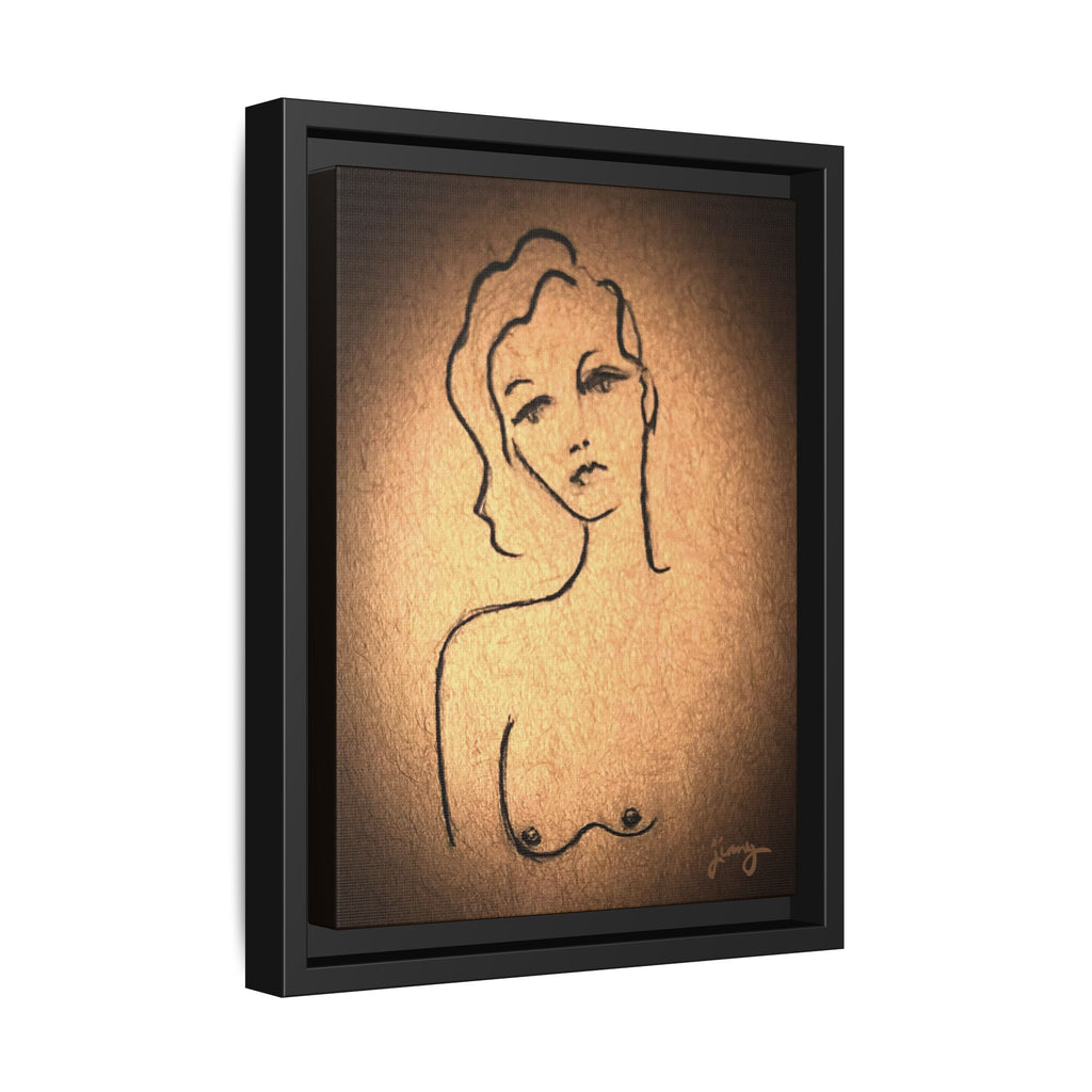 "Witness" by jinny, Matte Canvas Reproduction, Framed (Black)