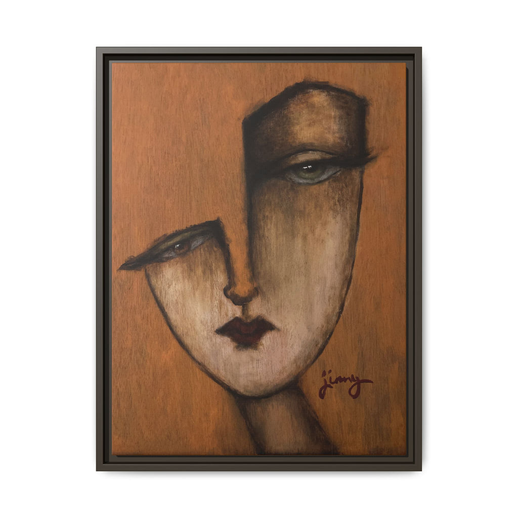 "I Know" by jinny, Matte Canvas, Framed (Multi-color)