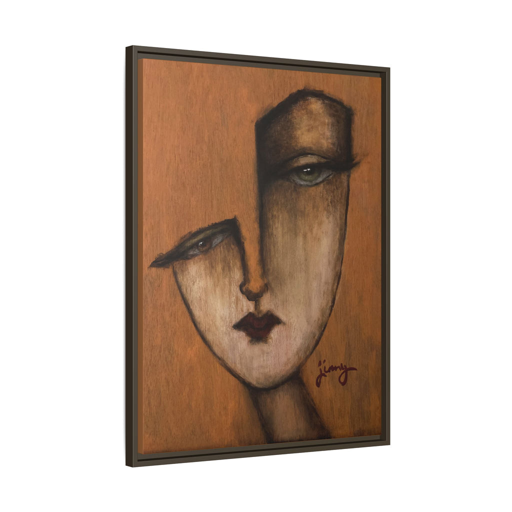 "I Know" by jinny, Matte Canvas, Framed (Multi-color)