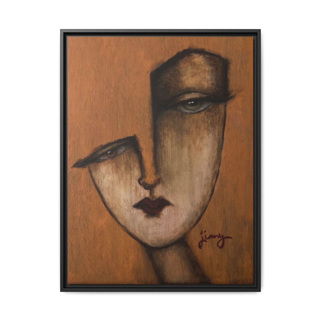 "I Know" by jinny, Matte Canvas, Framed (Multi-color)