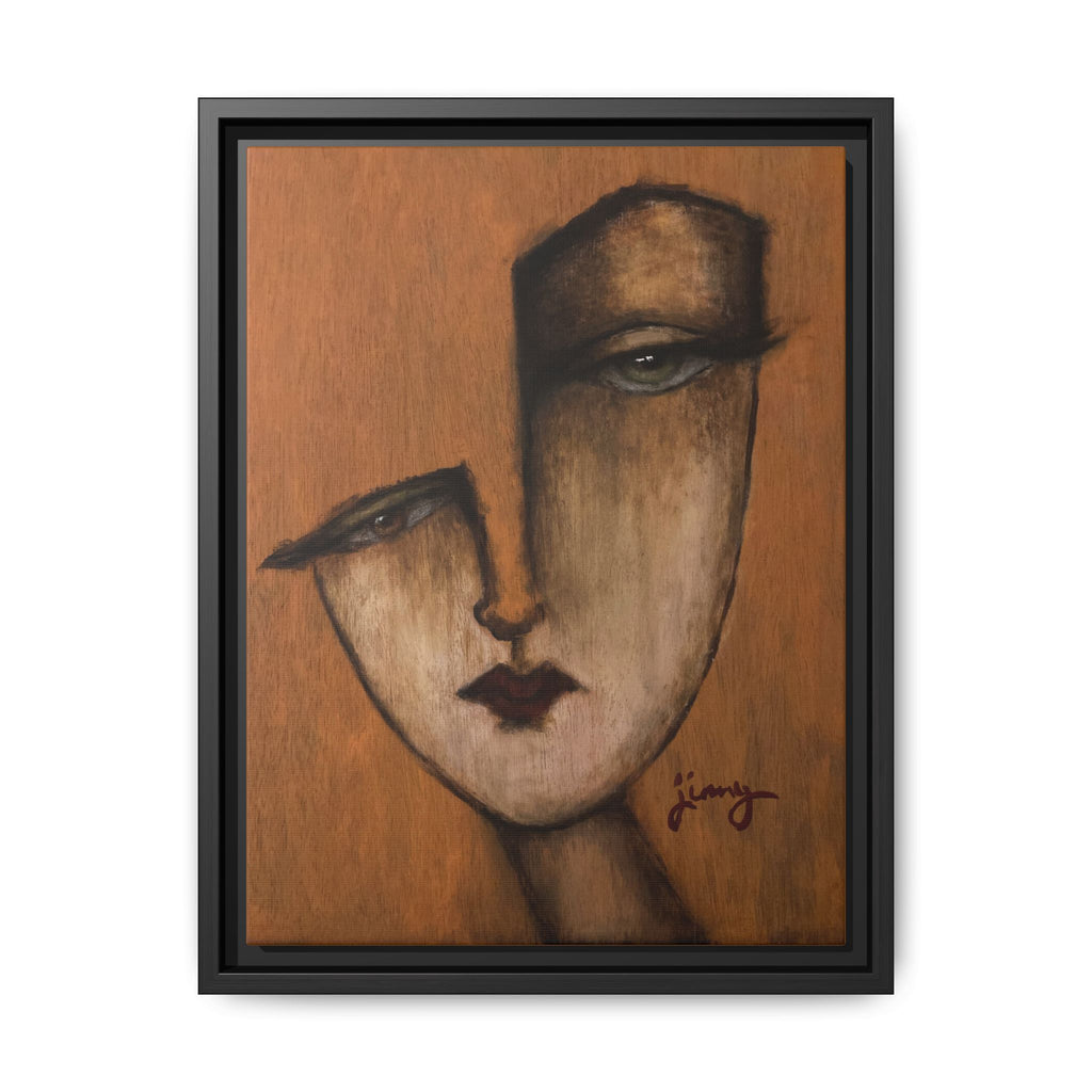 "I Know" by jinny, Matte Canvas, Framed (Multi-color)