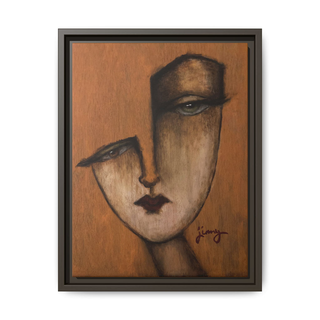 "I Know" by jinny, Matte Canvas, Framed (Multi-color)