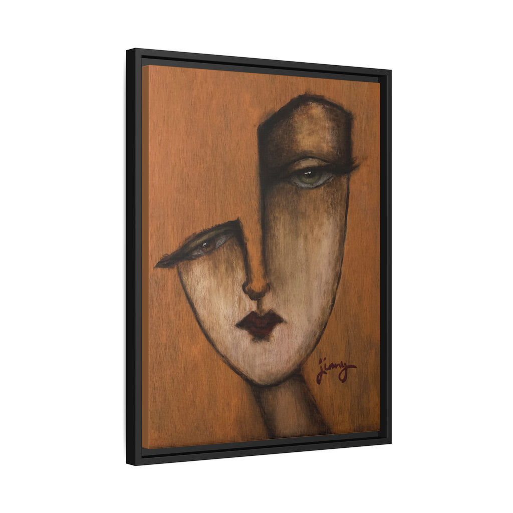 "I Know" by jinny, Matte Canvas, Framed (Multi-color)