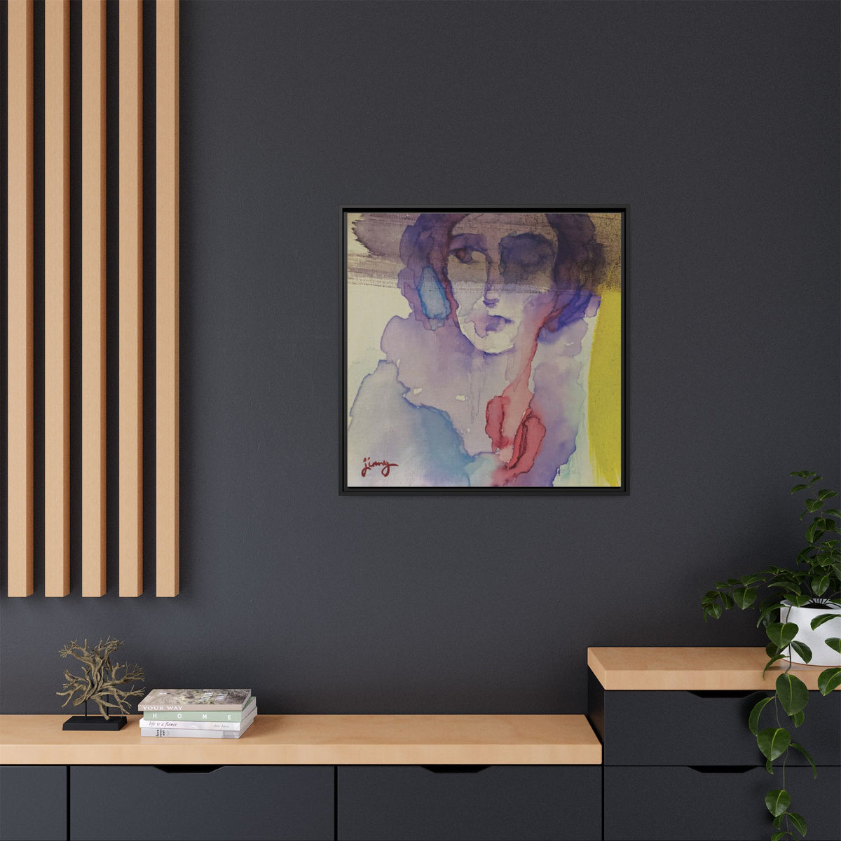 "After" by jinny, Matte Canvas Reproduction, Framed (Black)