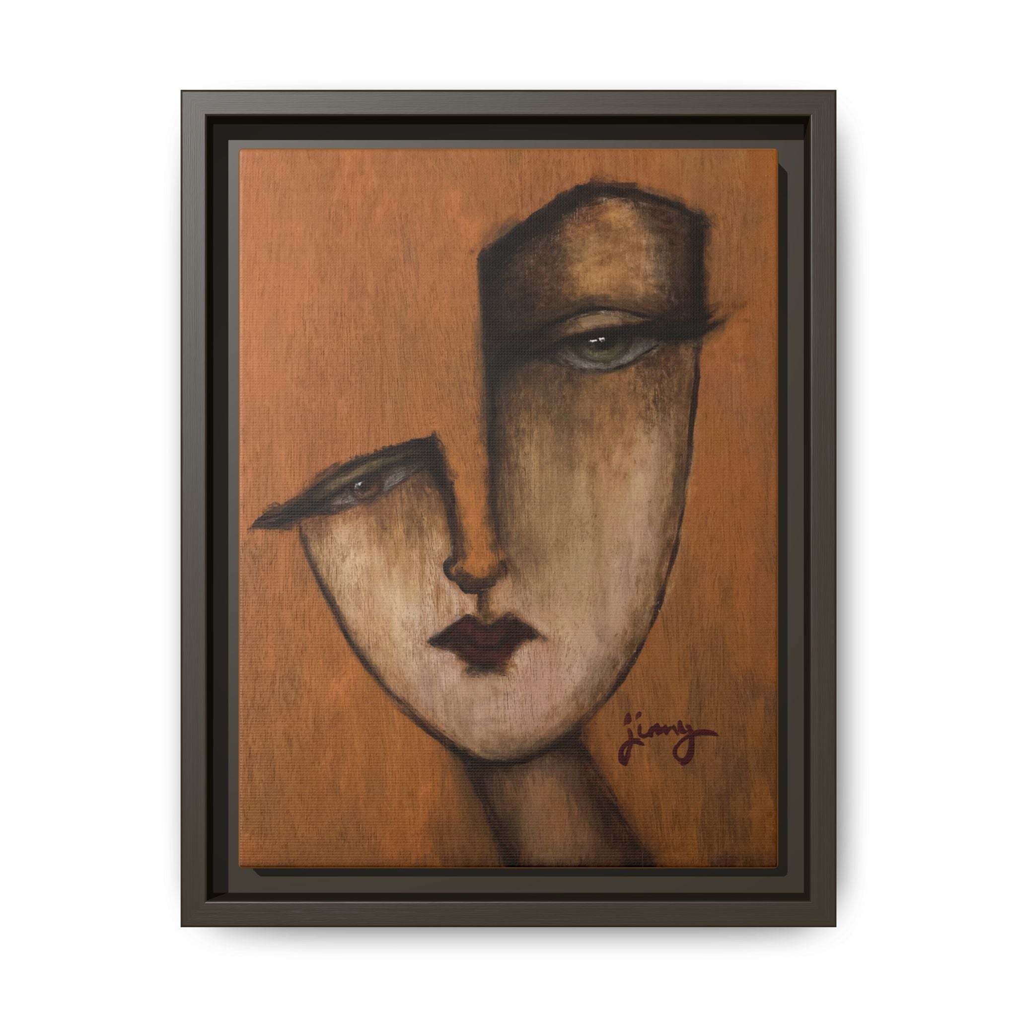 "I Know" by jinny, Matte Canvas, Framed (Multi-color)