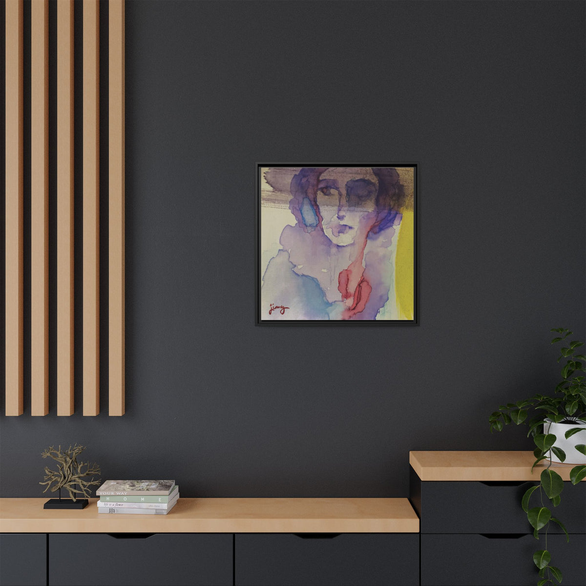"After" by jinny, Matte Canvas Reproduction, Framed (Black)