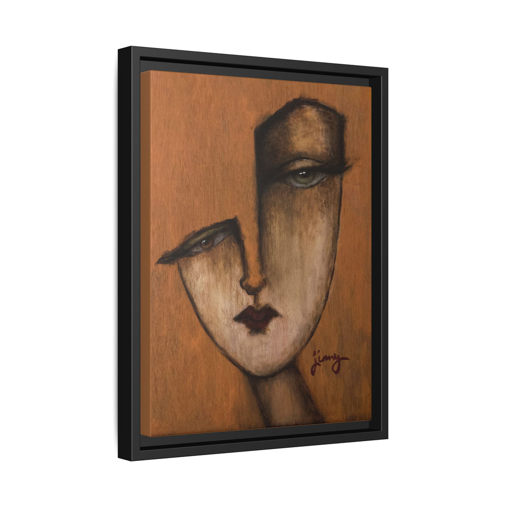 "I Know" by jinny, Matte Canvas, Framed (Multi-color)