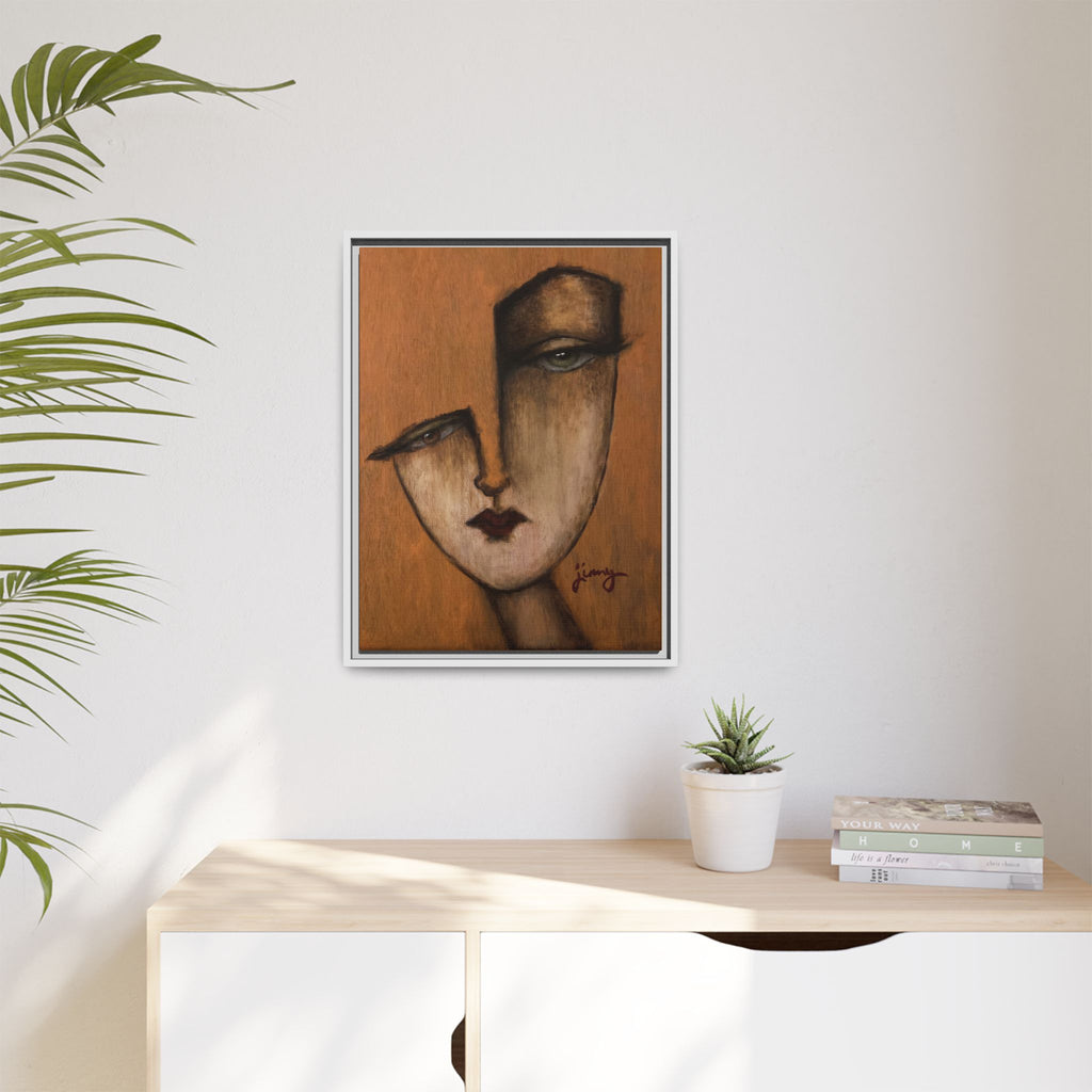 "I Know" by jinny, Matte Canvas, Framed (Multi-color)