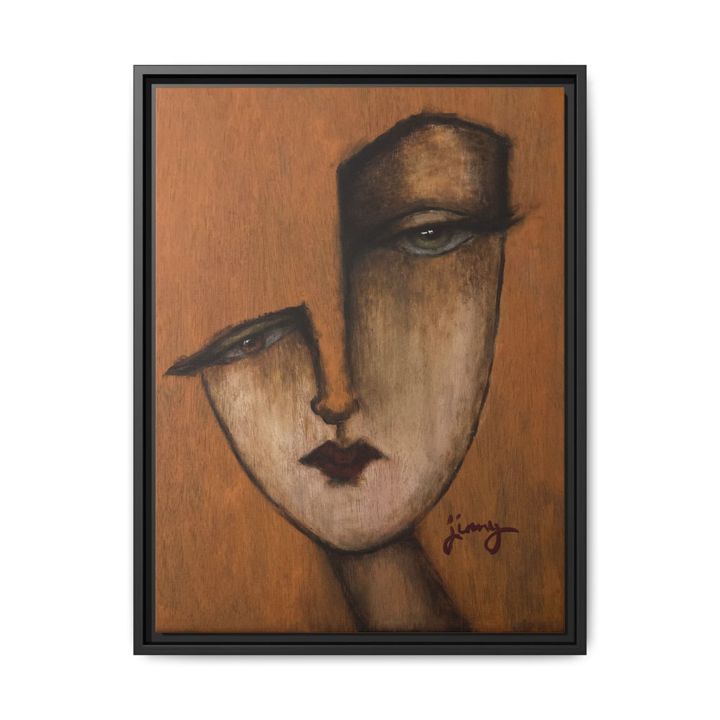 "I Know" by jinny, Matte Canvas, Framed (Multi-color)