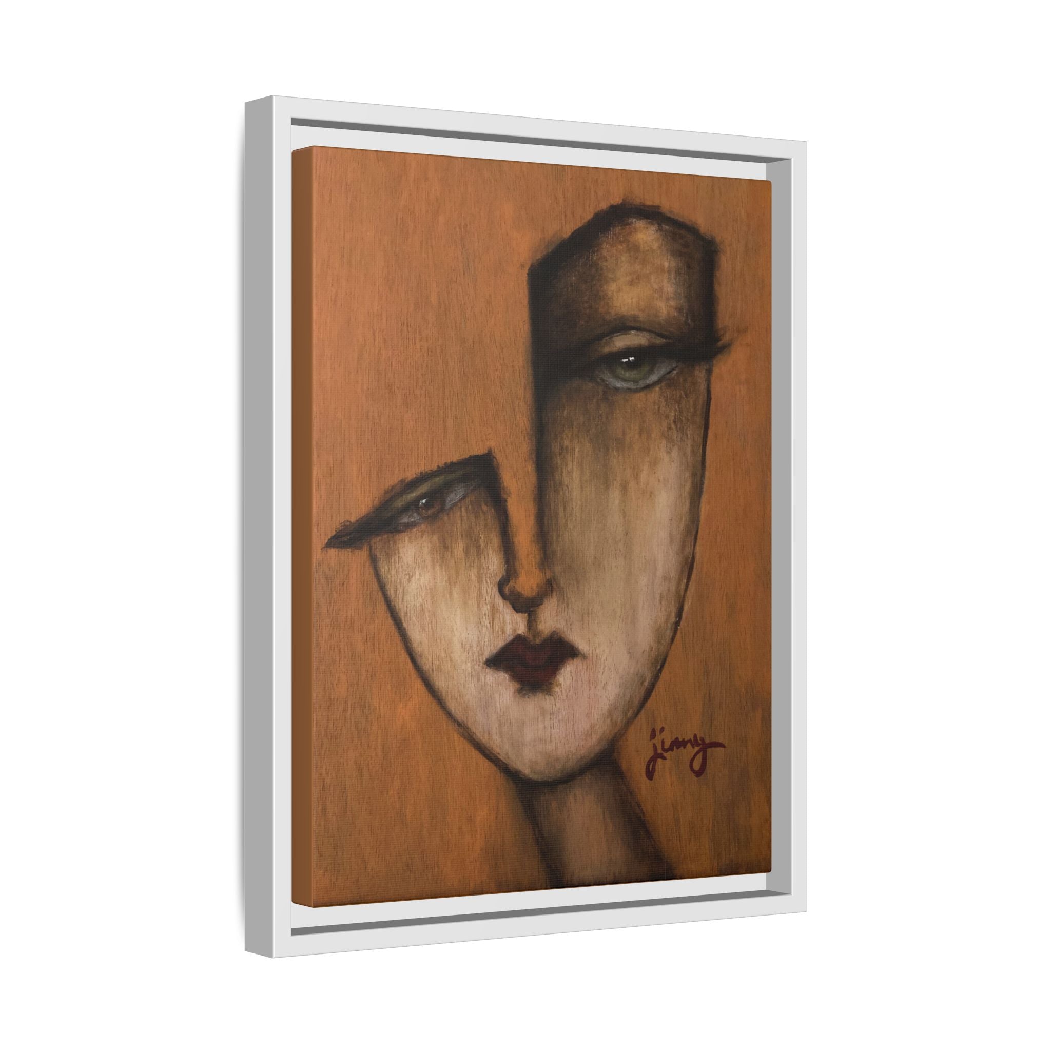 "I Know" by jinny, Matte Canvas, Framed (Multi-color)