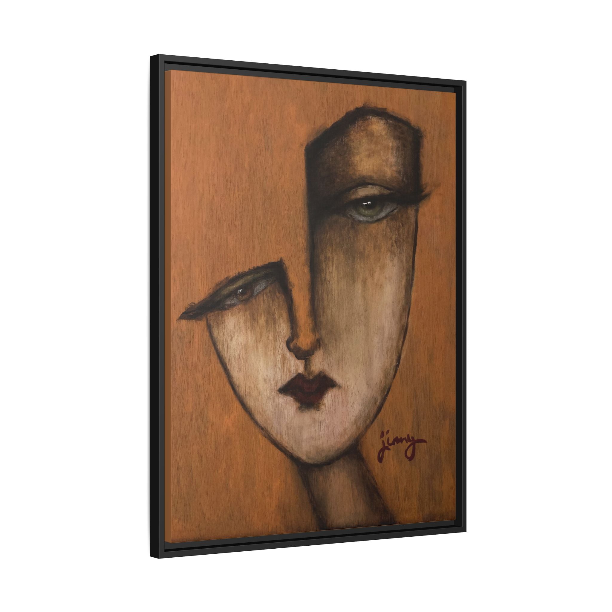 "I Know" by jinny, Matte Canvas, Framed (Multi-color)