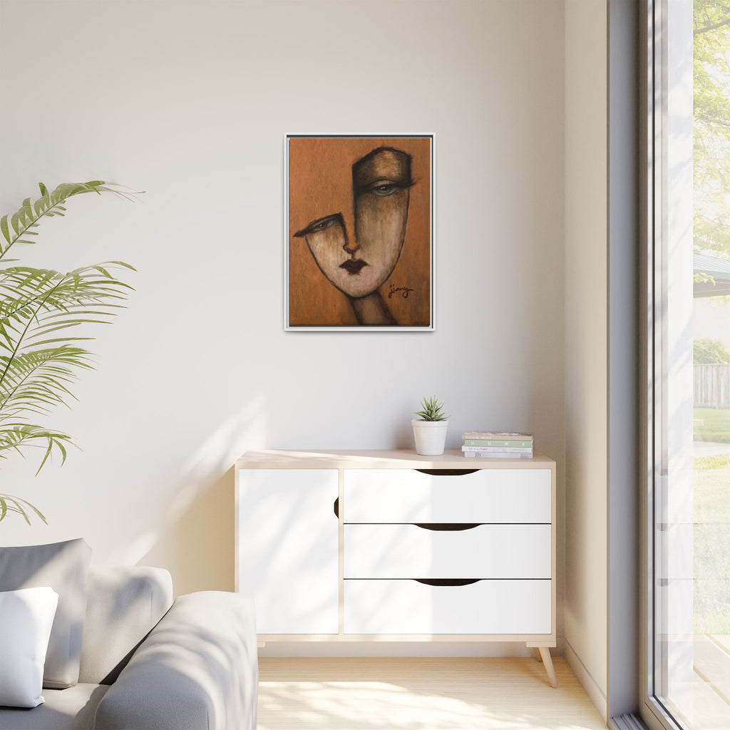 "I Know" by jinny, Matte Canvas, Framed (Multi-color)