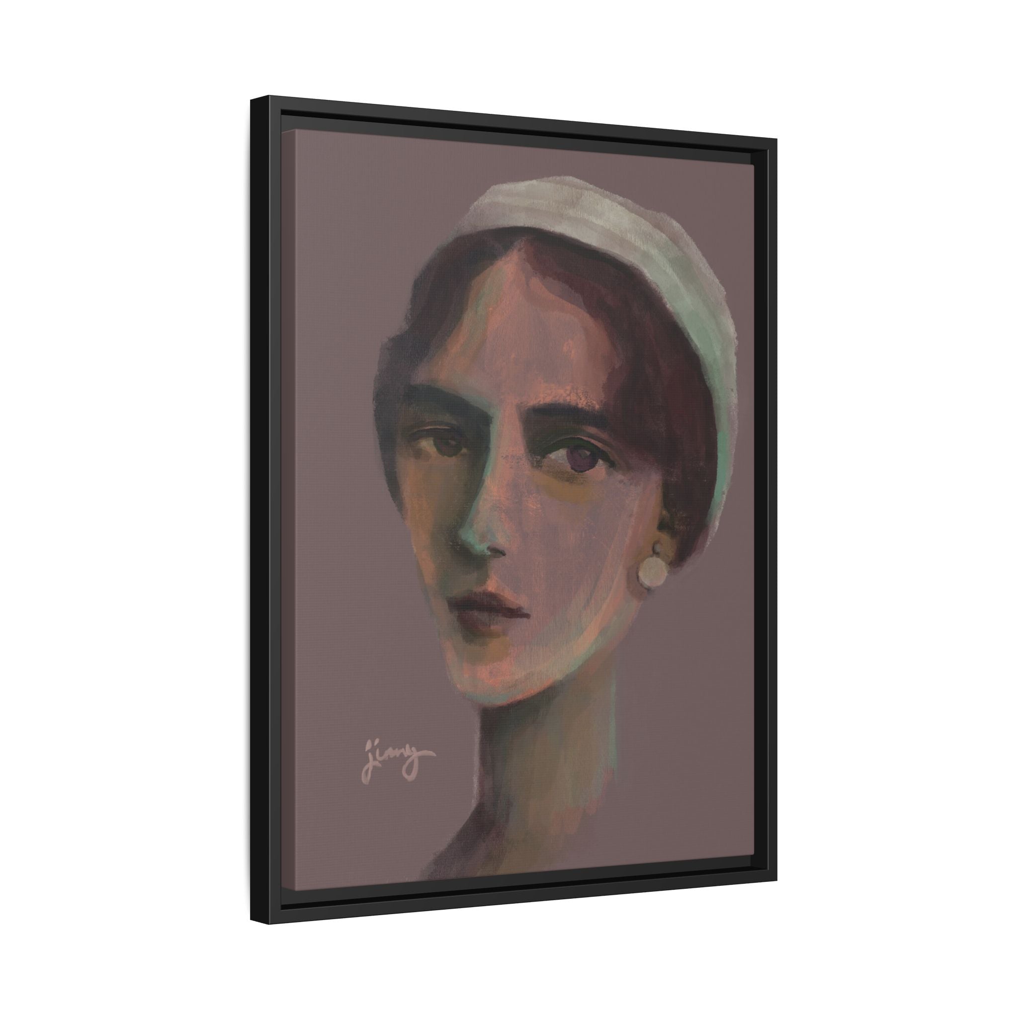 "The Bride" by jinny, Matte Canvas, Framed (Black)