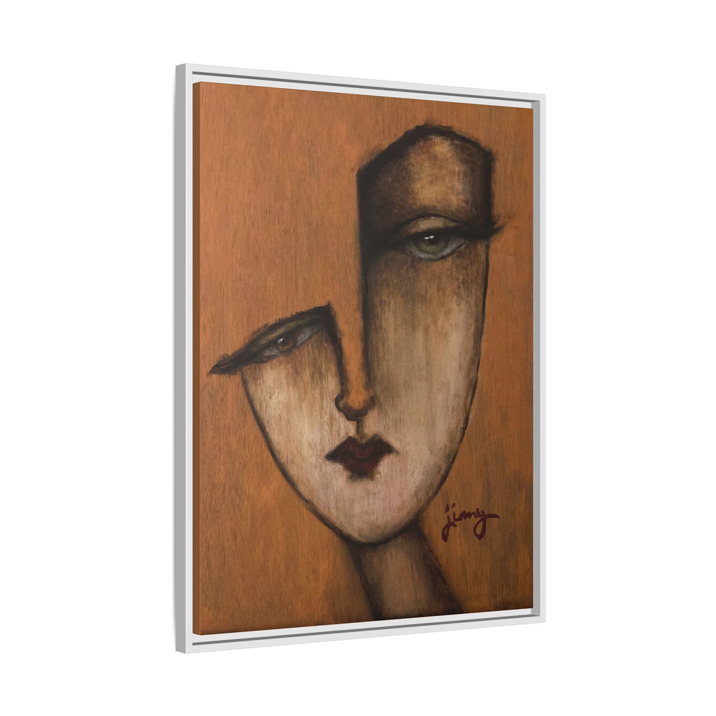 "I Know" by jinny, Matte Canvas, Framed (Multi-color)