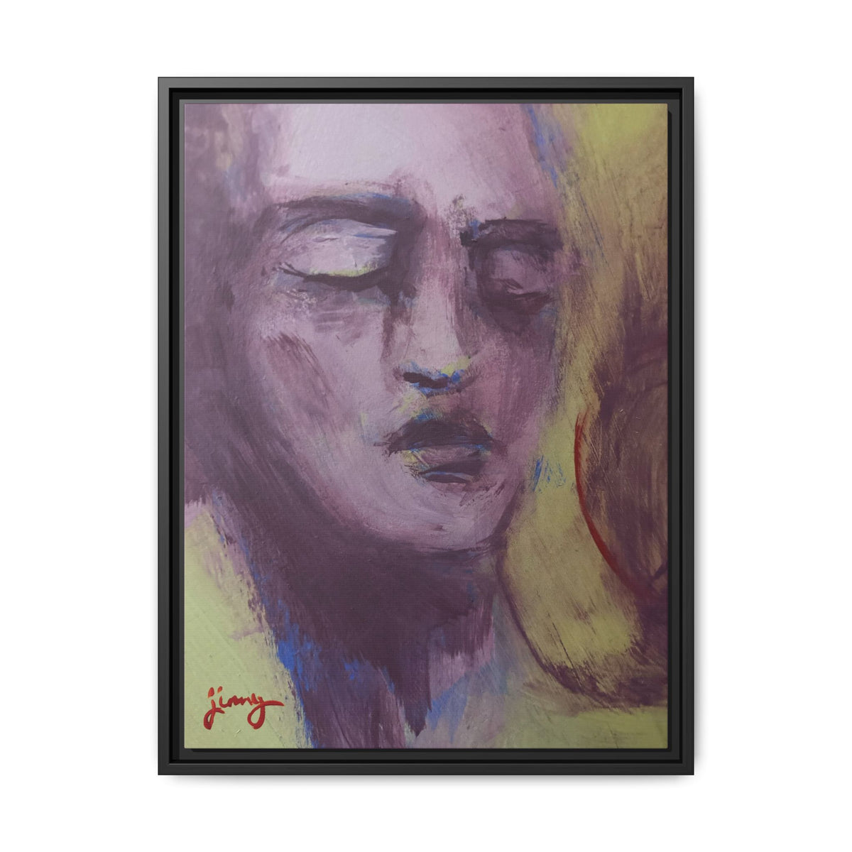"No Other" by jinny, Matte Canvas Reproduction, Framed (Black)