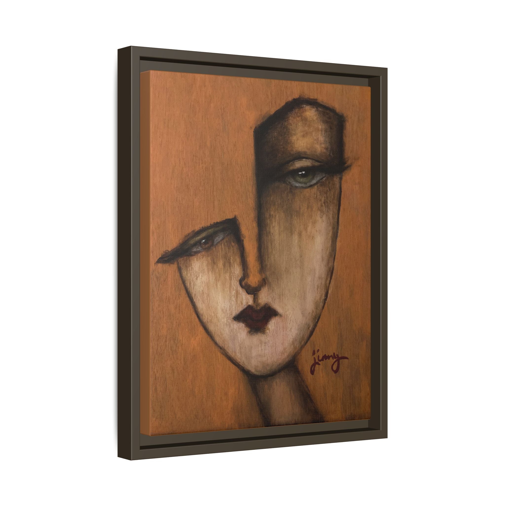 "I Know" by jinny, Matte Canvas, Framed (Multi-color)