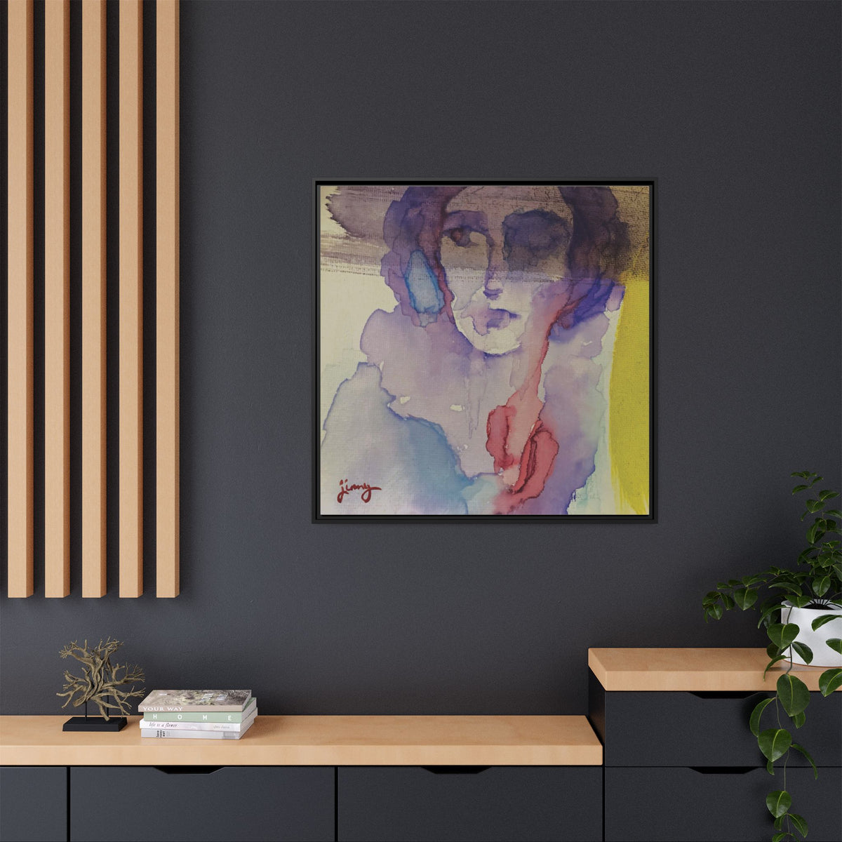 "After" by jinny, Matte Canvas Reproduction, Framed (Black)