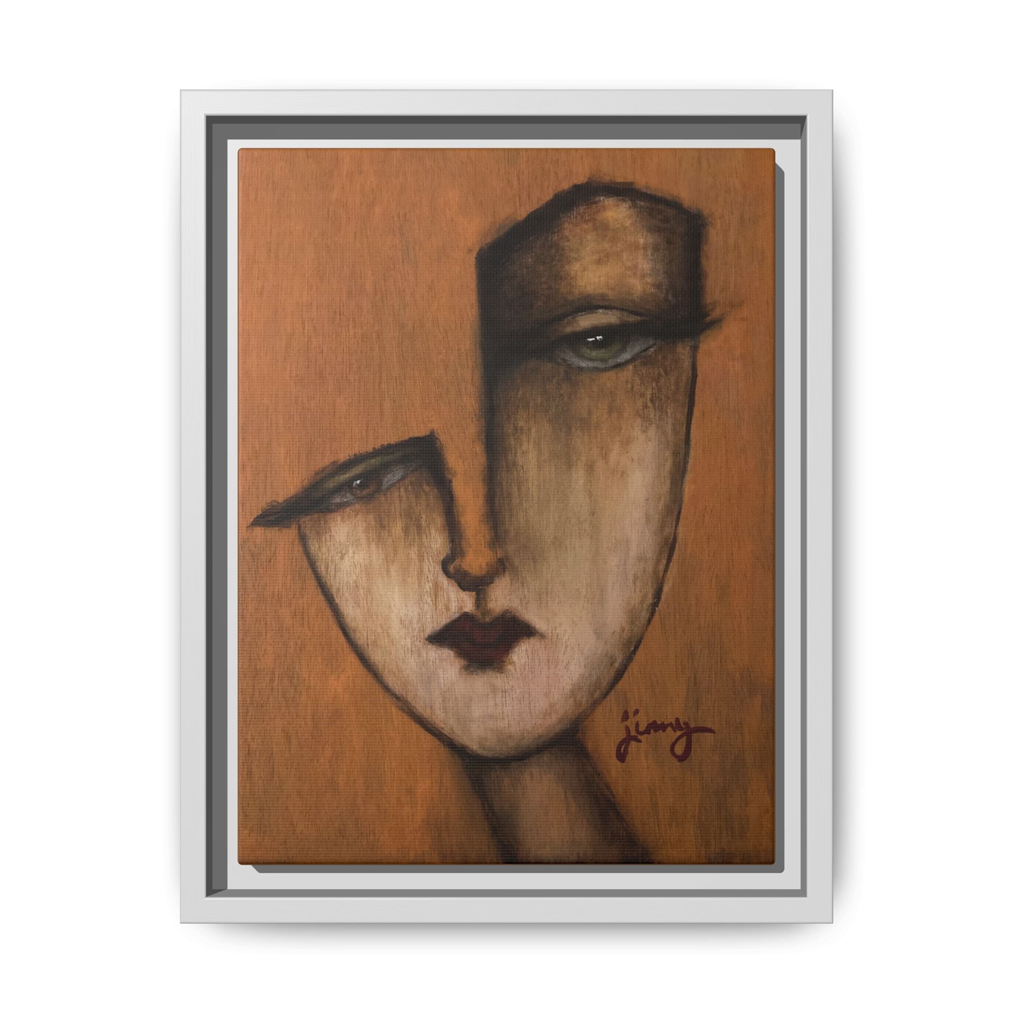 "I Know" by jinny, Matte Canvas, Framed (Multi-color)