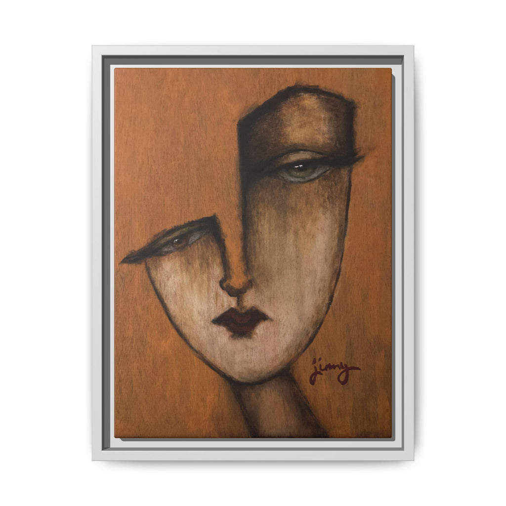 "I Know" by jinny, Matte Canvas, Framed (Multi-color)