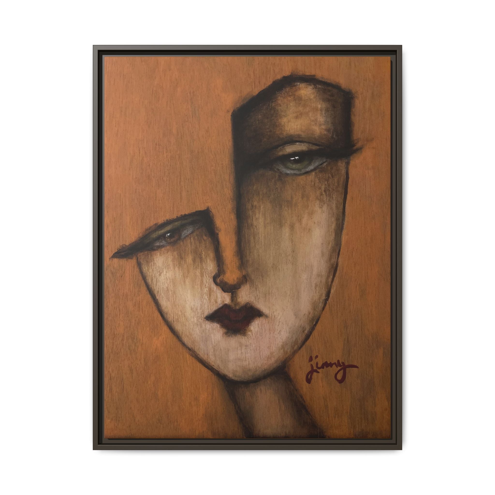 "I Know" by jinny, Matte Canvas, Framed (Multi-color)